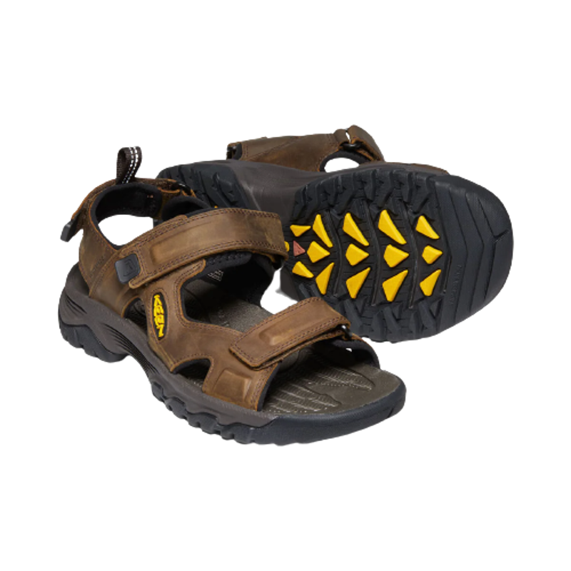 Keen Men's Targhee III Open Toe Sandals in Bison / Mulch-1